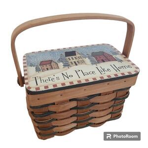 Vintage Crazy Mountain Basket There's No Place Like Home Artist Angela Anderson